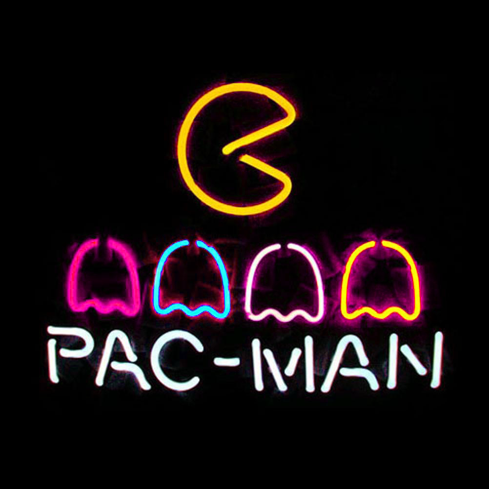 Professional Pac Man Neon Sign Wall Decor