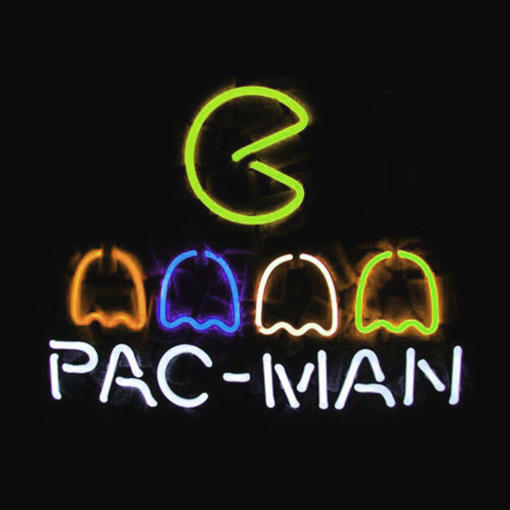 Professional Pac Man Neon Sign Wall Decor
