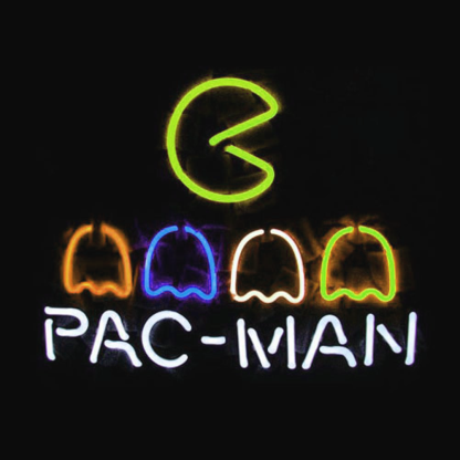 Professional Pac Man Neon Sign Wall Decor