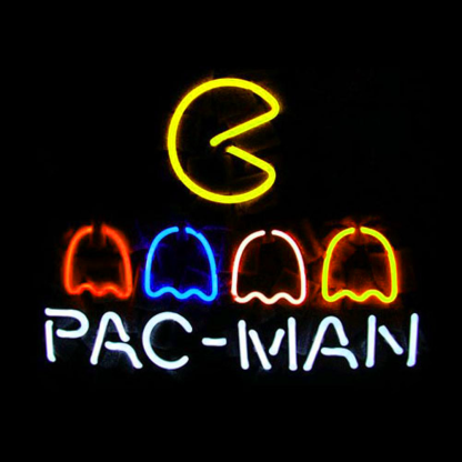 Professional Pac Man Neon Sign Wall Decor