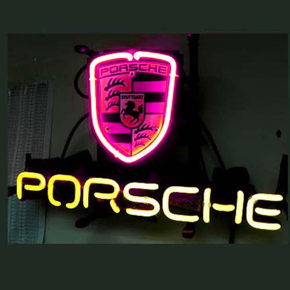 Professional Porsche European Auto Beer Bar Neon Sign Wall Decor