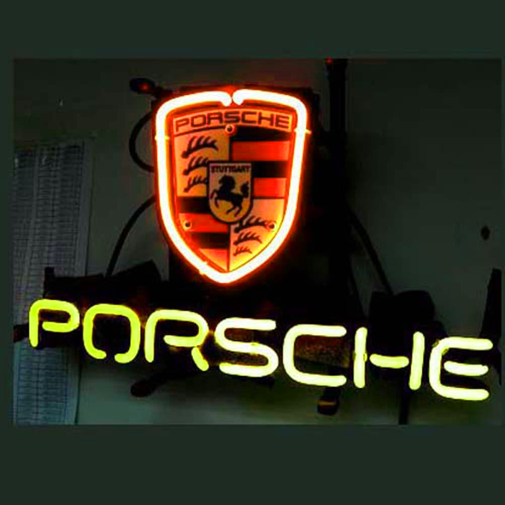 Professional Porsche European Auto Beer Bar Neon Sign Wall Decor