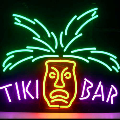 Professional Tiki Bar Paradise Palm Beer Bar Open Neon Signs Wall Decor