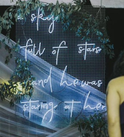Sky Full Of Stars And He Was Staring At Here Wedding Home Deco Neon Sign Wall Decor