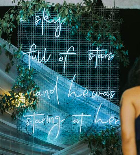 Sky Full Of Stars And He Was Staring At Here Wedding Home Deco Neon Sign Wall Decor