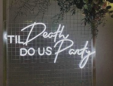Til Death Do Us Party Wedding Home Deco Neon Sign Home Decor