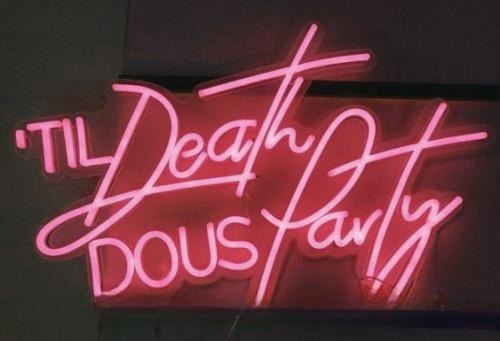 Til Death Do Us Party Wedding Home Deco Neon Sign For Business