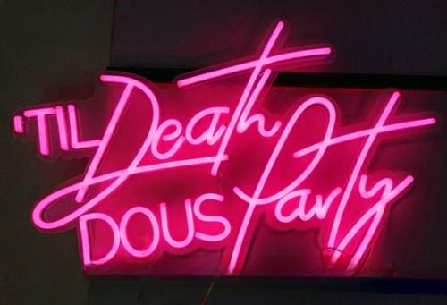 Til Death Do Us Party Wedding Home Deco Neon Sign For Business