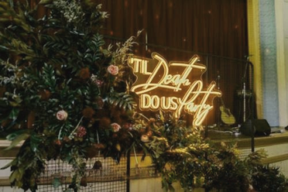 Til Death Do Us Party Wedding Home Deco Neon Sign Business Art