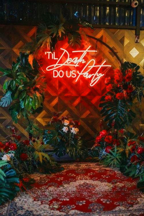 Til Death Do Us Party Wedding Home Deco Neon Sign Business Decor
