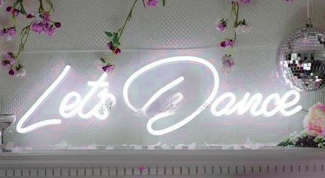 Lets Dance Wedding Home Deco Neon Sign Wall Decor