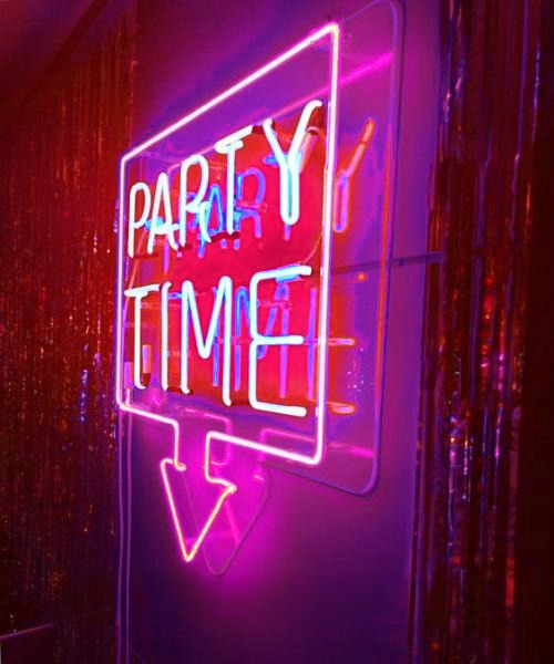 Party Time Wedding Home Deco Neon Sign Wall Decor