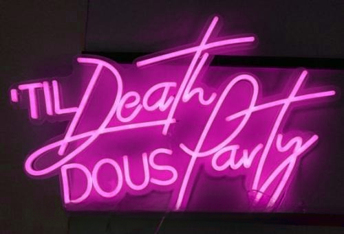 Til Death Do Us Party Wedding Home Deco Neon Sign For Business