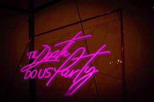 Til Death Do Us Party Wedding Home Deco Neon Signs Wall Art