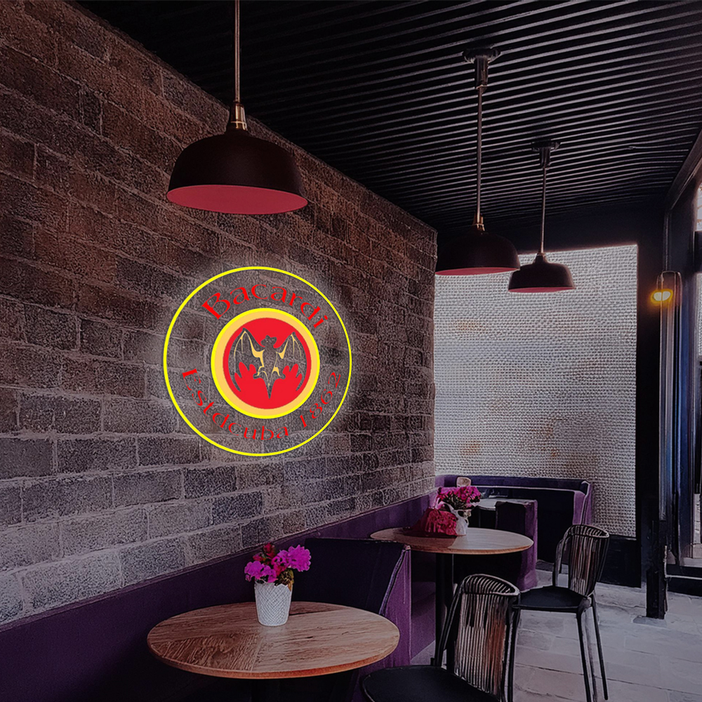 Bacardi Estdcuba 1862rum Sign Handmade Art Neon Sign