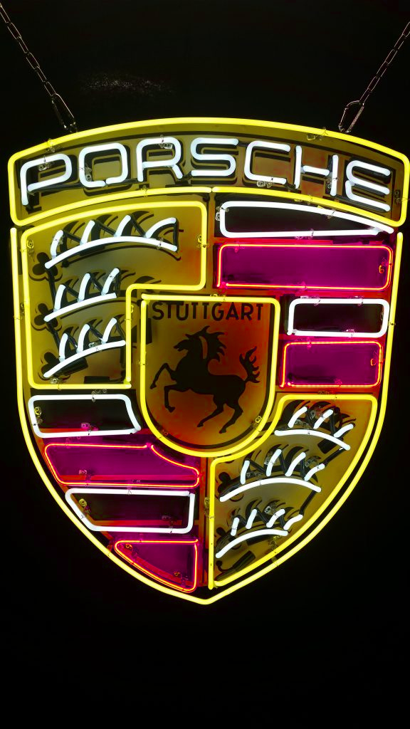 Custom Porsche Carrera Stuttgart Logo Handmade Art Neon Sign