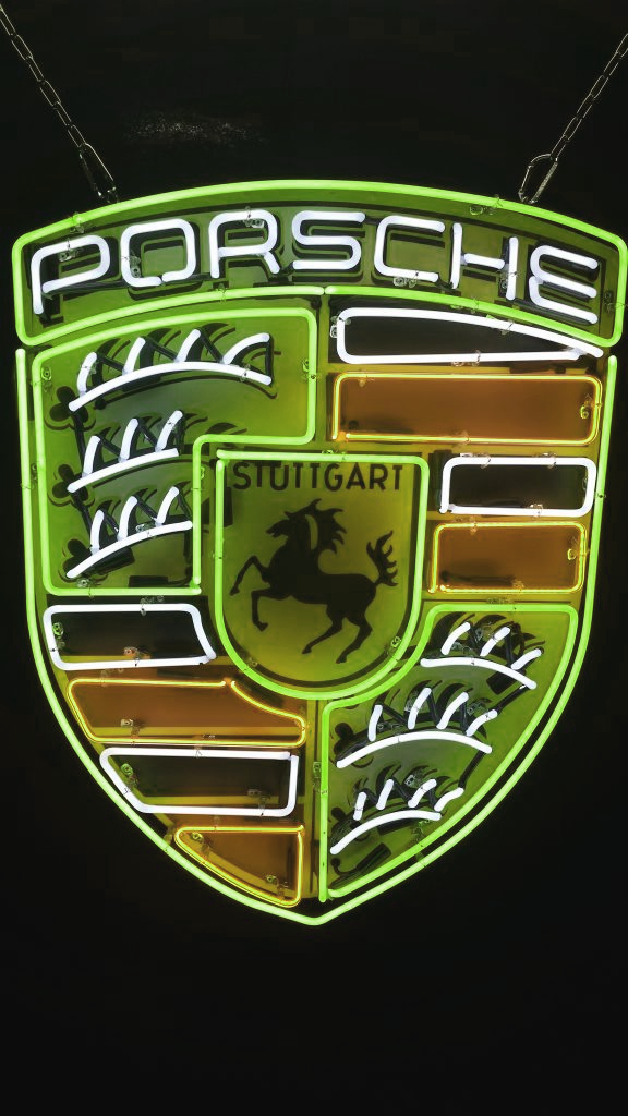 Custom Porsche Carrera Stuttgart Logo Handmade Art Neon Sign