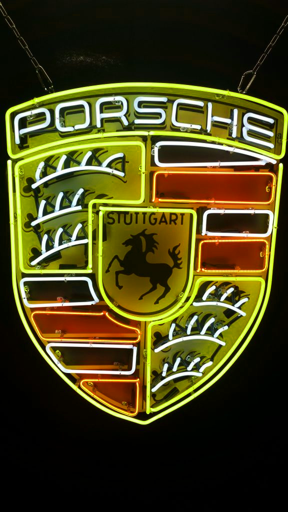 Custom Porsche Carrera Stuttgart Logo Handmade Art Neon Sign