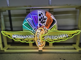 Indianapolis Motor Speedway Handmade Art Neon Signs