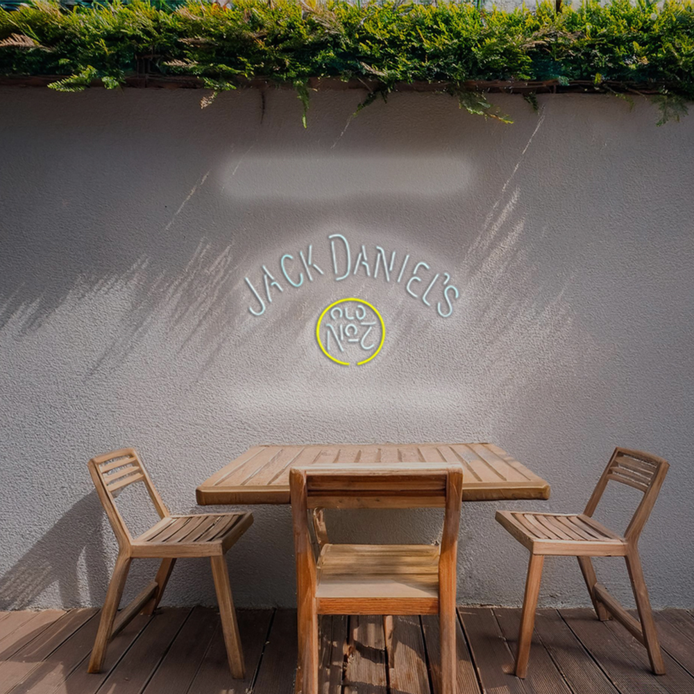 Jack Daniels #7 Whiskey Handmade Art Neon Sign