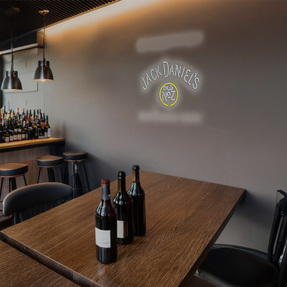 Jack Daniels #7 Whiskey Handmade Art Neon Sign