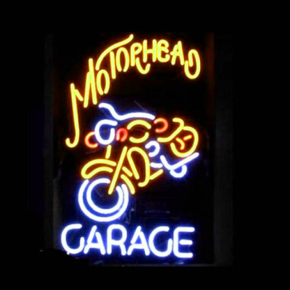 Motorhead Garage Handmade Art Neon Sign