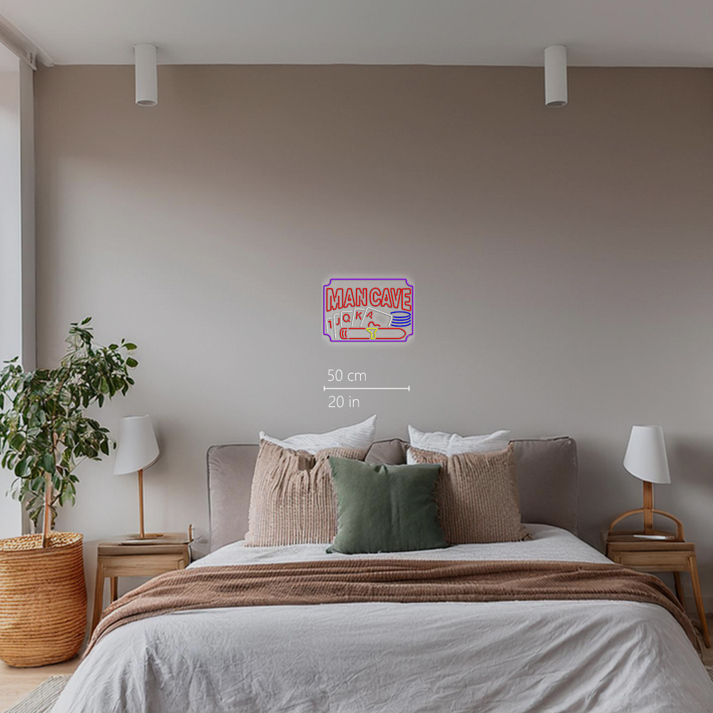 Poker Cigar Man Cave Neon Beer Sign Home Decor