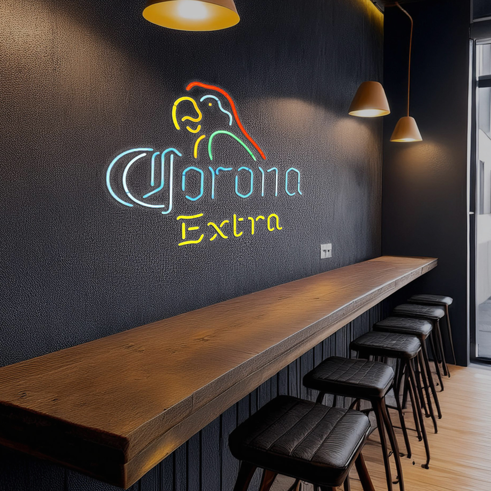 Revolutionary Neon Christmas Gifts Corona Extra Parrot Neon Bee