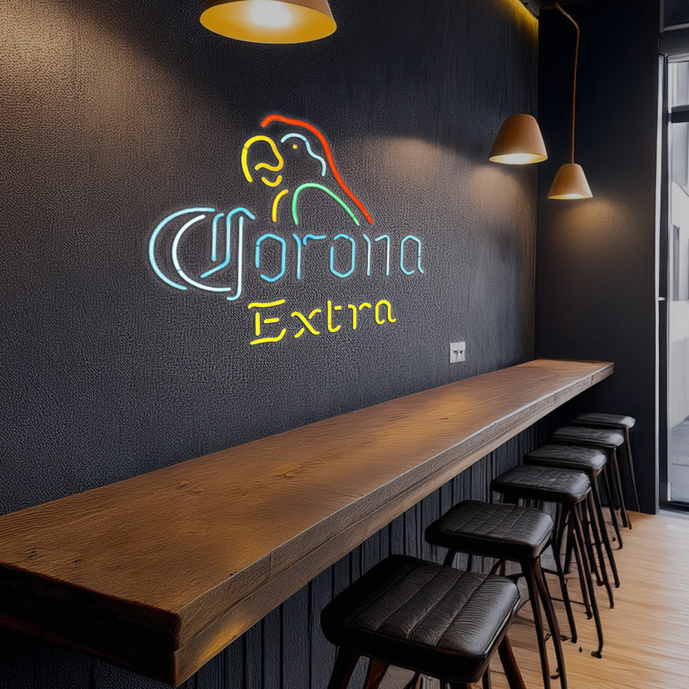 Revolutionary Neon Christmas Gifts Corona Extra Parrot Neon Bee