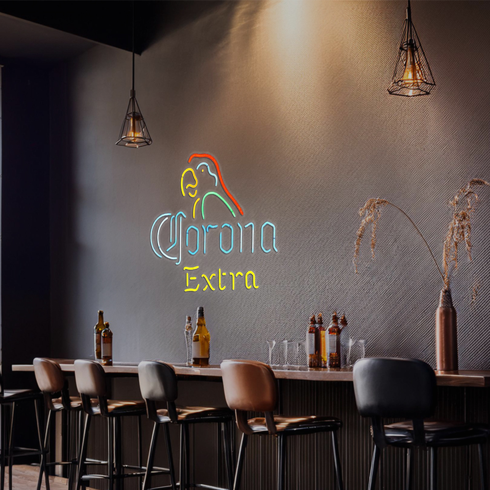 Revolutionary Neon Christmas Gifts Corona Extra Parrot Neon Bee