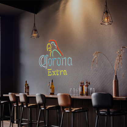 Revolutionary Neon Christmas Gifts Corona Extra Parrot Neon Bee