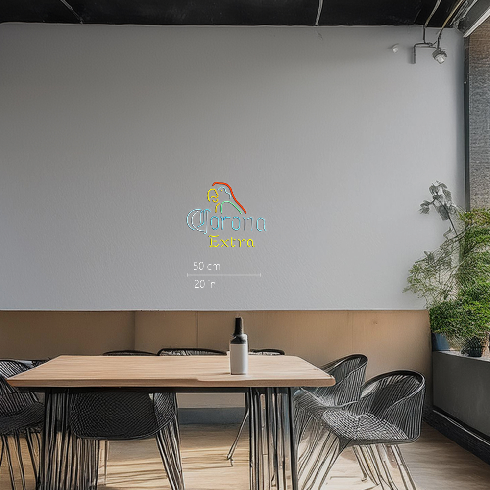 Revolutionary Neon Christmas Gifts Corona Extra Parrot Neon Bee