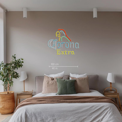 Revolutionary Neon Christmas Gifts Corona Extra Parrot Neon Bee
