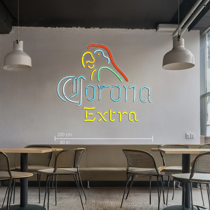Revolutionary Neon Christmas Gifts Corona Extra Parrot Neon Bee
