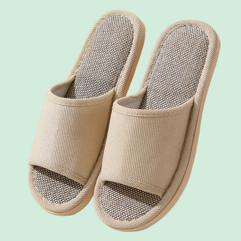 Sandały lniane na grubej podeszwie, idealne na każdą porę roku