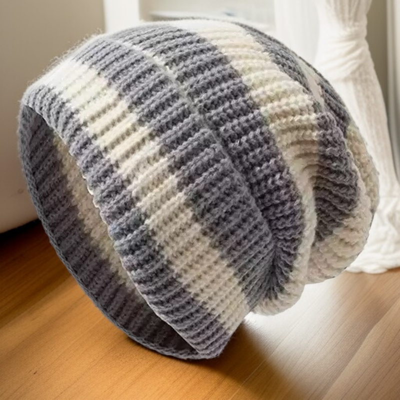  Ciepła czapka z włóczki