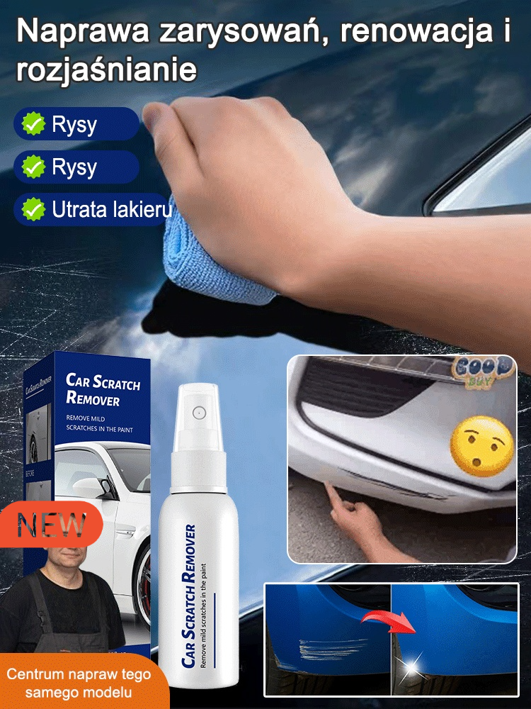 Spray do naprawy zarysowań samochodowych