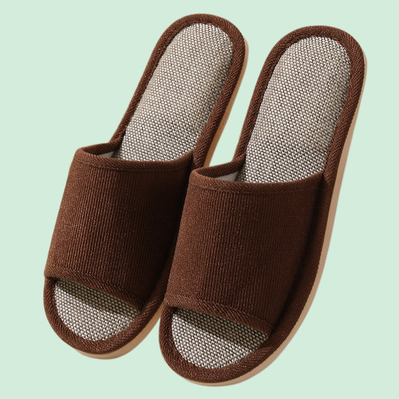 Sandały lniane na grubej podeszwie, idealne na każdą porę roku