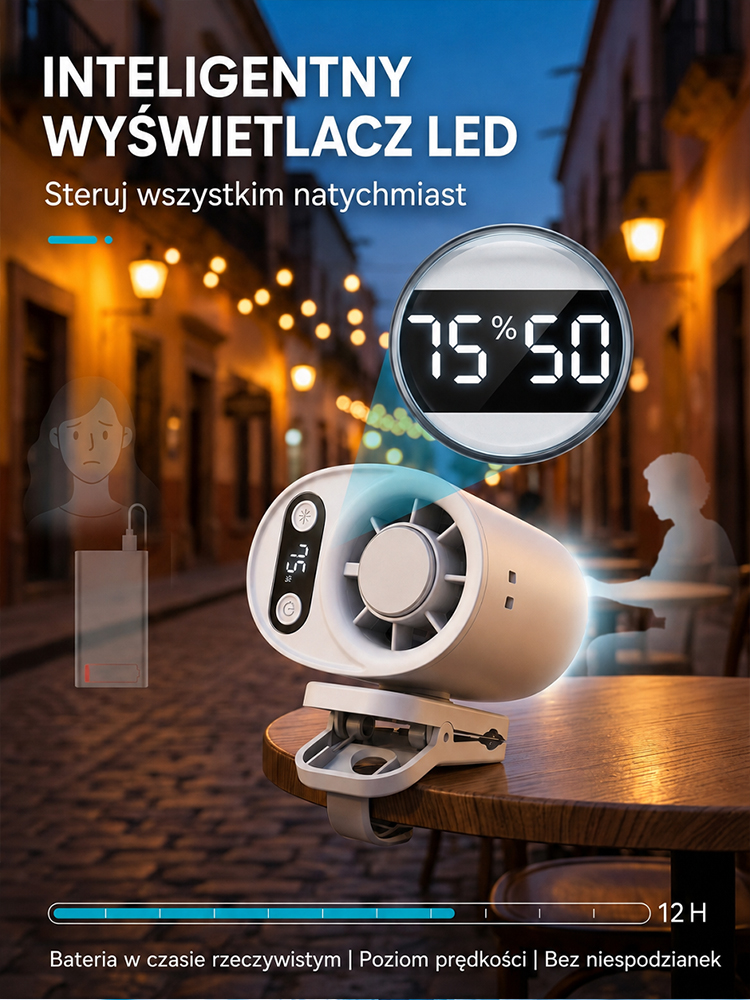 Mini klimatyzator AI chłodzi do 16°C w 3 sekundy, teraz 30% taniej!    Bateria 10000 mAh, do 48h pracy!