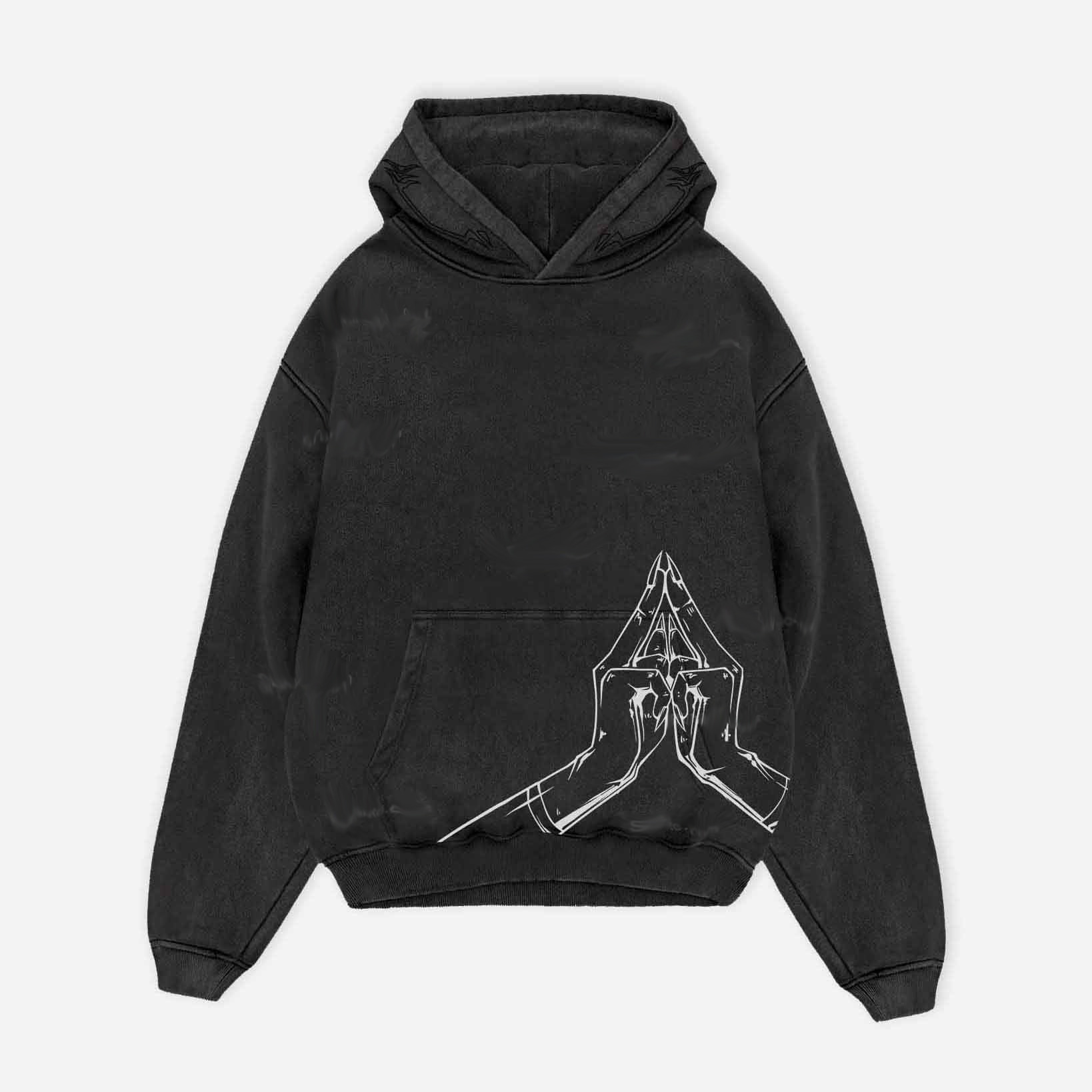 Malevolent Shrine Acid Wash Hoodie