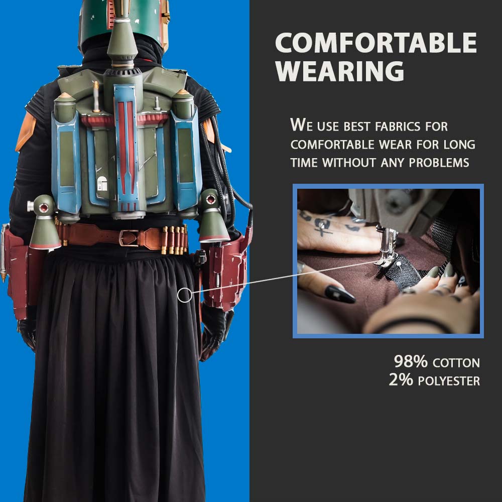 Boba Fett Cosplay Full Armor with Jetpack & Helmet