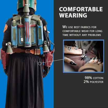 Boba Fett Cosplay Full Armor with Jetpack & Helmet