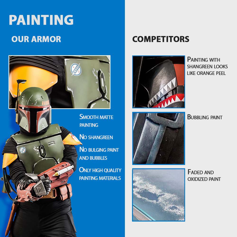 Boba Fett Cosplay Full Armor with Jetpack & Helmet