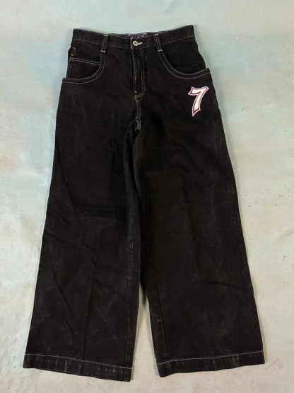 Lucky Dice Graphic Baggy Jeans