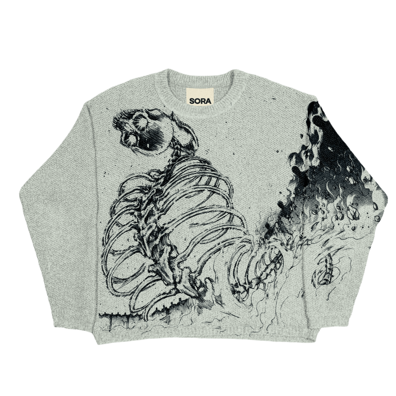 “Rumbling” Knit Gray