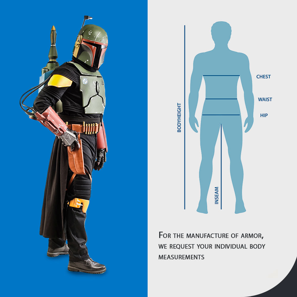Boba Fett Cosplay Full Armor with Jetpack & Helmet