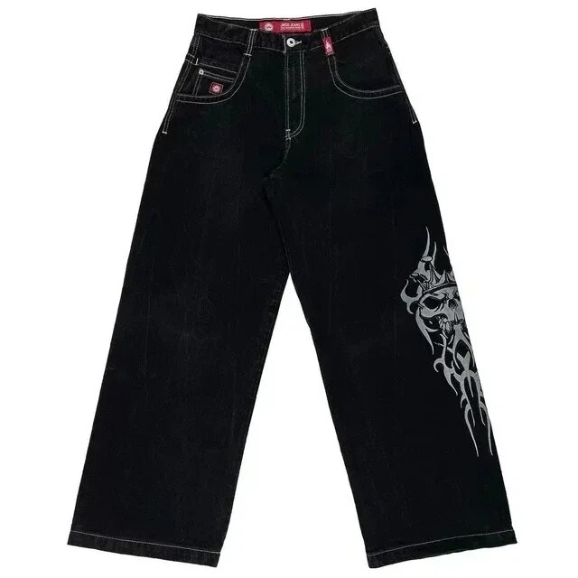 Lucky Dice Graphic Baggy Jeans