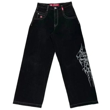Lucky Dice Graphic Baggy Jeans