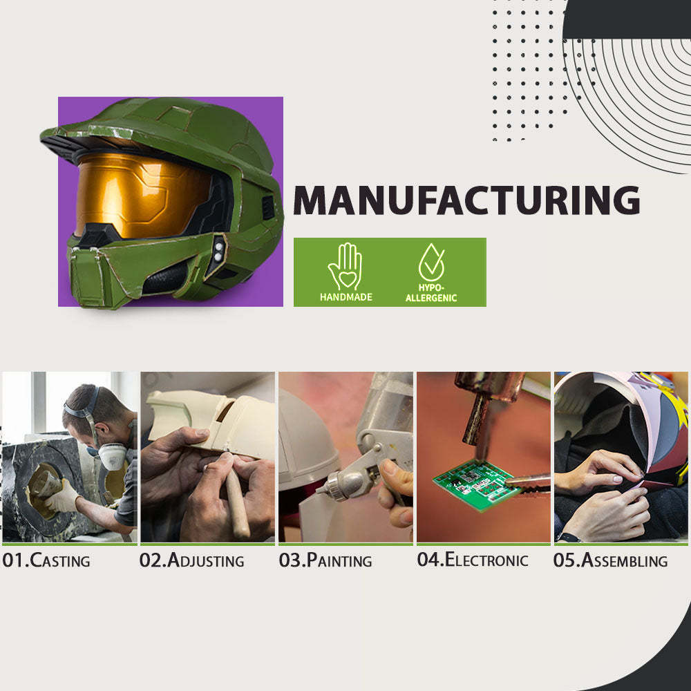 Halo Infinite Helmet with LED