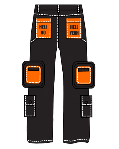 “Blade Masters” Cargo Pants Black